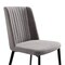 Armen Living Maine Contemporary Dining Chair in Matte Black Finish and Gray Fabric, PK2 LCMNSIGR - alternate 7
